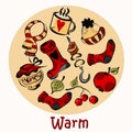 Color card `Warm` on the autumn theme.
