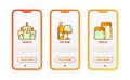 Autumn thin line icons set: candles, wine with glass, pickles. Vector illustration for user mobile interface