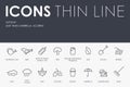 Autumn Thin Line Icons