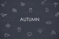 Autumn Thin Line Icons