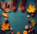 Autumn Shoes Fashion Style Background