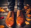 Autumn Shoes Fashion Style Background