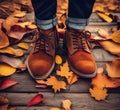 Autumn Shoes Fashion Style Background