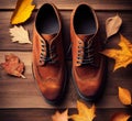 Autumn Shoes Fashion Style Background