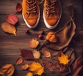 Autumn Shoes Fashion Style Background