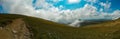 Autumn time at high altitudes in top of the rocky mountains