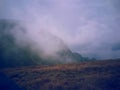 Autumn time at high altitudes in top of the rocky mountains