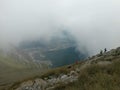 Autumn time at high altitudes in top of the rocky mountains