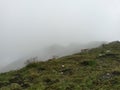 Autumn time at high altitudes in top of the rocky mountains