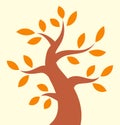 Autumn Tree icon Royalty Free Stock Photo