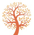 Autumn Tree icon Royalty Free Stock Photo
