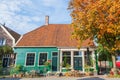 Autumn tree with Zaaneschans city townhome