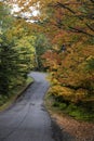 Autumn trees along Brock way mountain drive in Michigan upper peninsula