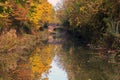 Autumn Trees reflected in the Grand Union Canal