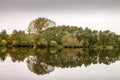 Autumn trees reflection Royalty Free Stock Photo