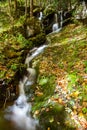 Autumn Waterfall in Tremont in the Great Smoky Mountains Royalty Free Stock Photo