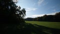 Autumn in Treptower park in Berlin city