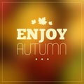 Autumn Typographic Background