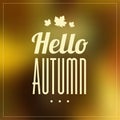 Autumn Typographic Background