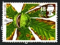 Autumn UK Postage Stamp Royalty Free Stock Photo