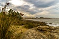 Autumn at Vao Beach - Vigo Royalty Free Stock Photo