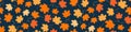 Autumn vector seamless background Royalty Free Stock Photo