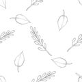 Autumn vector seamless pattern.