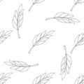 Autumn vector seamless pattern. Royalty Free Stock Photo
