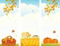 Autumn vertical banners Royalty Free Stock Photo