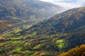 Autumn view above river Drina, Tara mountain, Western Serbia Royalty Free Stock Photo