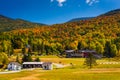 Autumn view of the base of the Mount Washington Auto Road, near