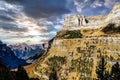 Autumn view of beautiful nature in Ordesa and Monte Perdido NP, Pyrenees, Aragon in Spain Royalty Free Stock Photo