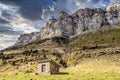 Autumn view of beautiful nature in Ordesa and Monte Perdido NP, Pyrenees, Aragon in Spain Royalty Free Stock Photo