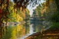 Autumn view of Bega river Royalty Free Stock Photo