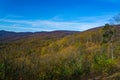 Autumn View of the Blue Ridge Mountains Royalty Free Stock Photo