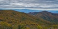 Autumn View of the Blue Ridge Mountains, Virginia, USA Royalty Free Stock Photo