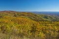 Autumn View of Blue Ridge Mountains and Piedmont Valley Royalty Free Stock Photo