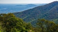 Autumn View of a Blue Ridge Mountains and Shenandoah Valley Royalty Free Stock Photo