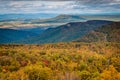 Autumn view of the Blue Ridge Mountains and Shenandoah Valley fr Royalty Free Stock Photo