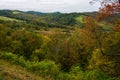 An Autumn View of the Blue Ridge Mountains