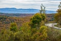 Autumn View of the Blue Ridge Mountains in Virginia, USA Royalty Free Stock Photo