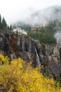 Autumn View of Bridal Veil Falls - Vertical Royalty Free Stock Photo