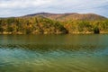 An Autumn View Carvins Cove Reservoir, Roanoke, Virginia, USA Royalty Free Stock Photo