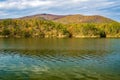 An Autumn View Carvins Cove Reservoir, Roanoke, Virginia, USA Royalty Free Stock Photo