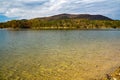 An Autumn View Carvins Cove Reservoir, Roanoke, Virginia, USA Royalty Free Stock Photo