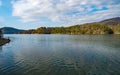 An Autumn View Carvins Cove Reservoir, Roanoke, Virginia, USA Royalty Free Stock Photo