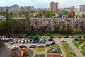 Autumn view of city Lytkarino. Moscow region, Russia. Royalty Free Stock Photo