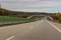 Autumn view of D11 expressway, Czech Republ Royalty Free Stock Photo