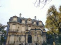 Autumn view of French classic architecture