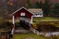 Historic Barronvale Covered Bridge - Autumn Splendor - Somerset County, Pennsylvania